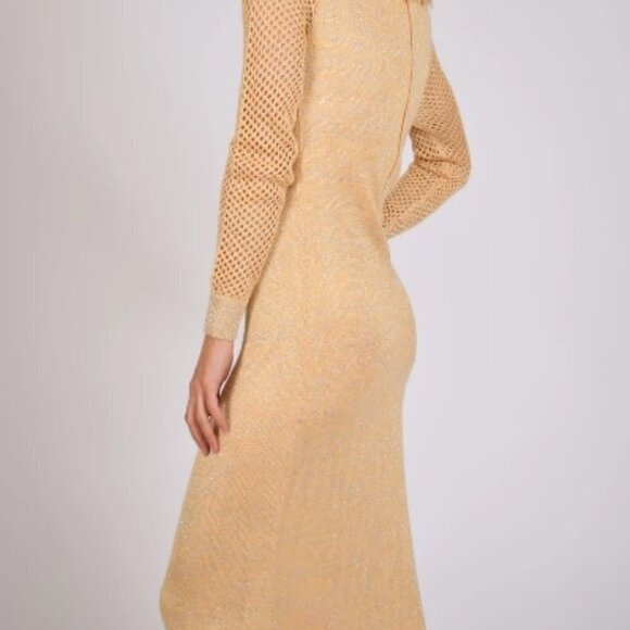 Vintage Anne Fogarty Rare 1960's Gold Knit Gown - Near Mint Condition - Picture 4 of 10